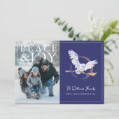 Harry Potter | Versier de Grote Zaal Foto Kerstmis Feestdagenkaart (Staand voorkant)