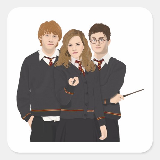 Harry potter vierkante sticker (Voorkant)