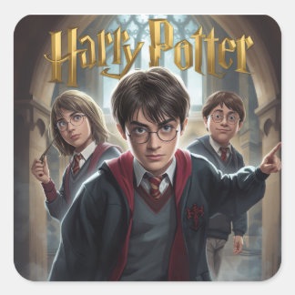 harry potter vierkante sticker