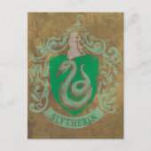 Harry Potter| Vintage Slytherin Briefkaart (Voorkant)
