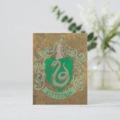 Harry Potter| Vintage Slytherin Briefkaart (Staand voorkant)