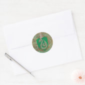 Harry Potter | Vintage Slytherin Ronde Sticker (Envelop)