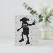 Harry Potter | "Vrij Dobby" Silhouet Typografie Briefkaart (Staand voorkant)