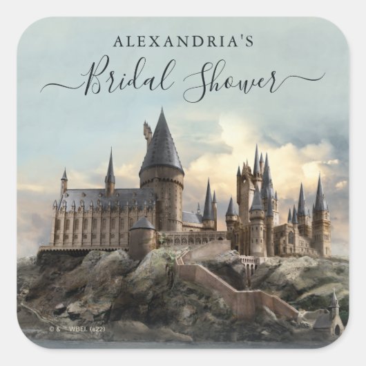 Harry Potter | Vrijgezellenfeest Hogwarts Castle Vierkante Sticker (Voorkant)