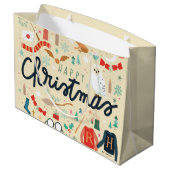 Harry Potter | Vrolijk kerstfeest met feestelijke Groot Cadeauzakje (Achterkant Gekanteld)