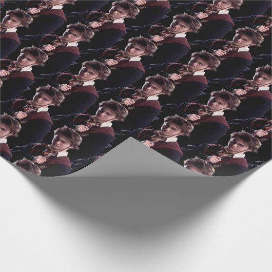 Harry Potter Wand Raised Cadeaupapier (Hoek)