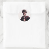 Harry Potter Wand Raised Ronde Sticker (Tas)