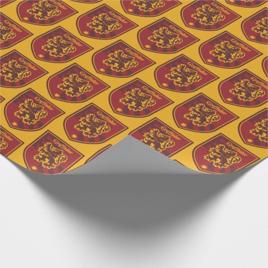 Harry Potter | Wapen van de Griffioendor Huisstijl Cadeaupapier (Hoek)