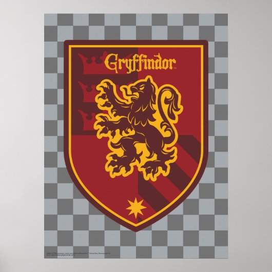 Harry Potter | Wapen van de Griffioendor Huisstijl Poster (Voorkant)