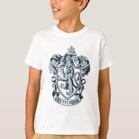 Harry Potter | Wapen van Gryffindor Blauw T-shirt (Voorkant)
