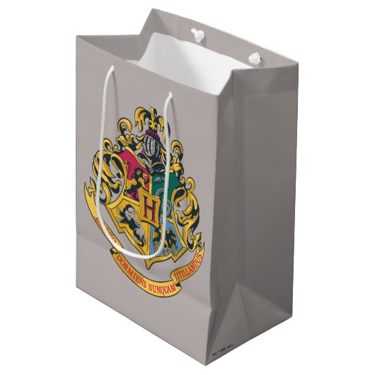 Harry Potter | Wapen van Hogwarts - Volledige Kleu Medium Cadeauzakje (Voorkant Gekanteld)