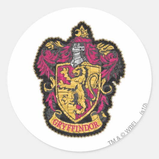 Harry Potter | Wapenschild van Griffoendor Ronde Sticker (Voorkant)