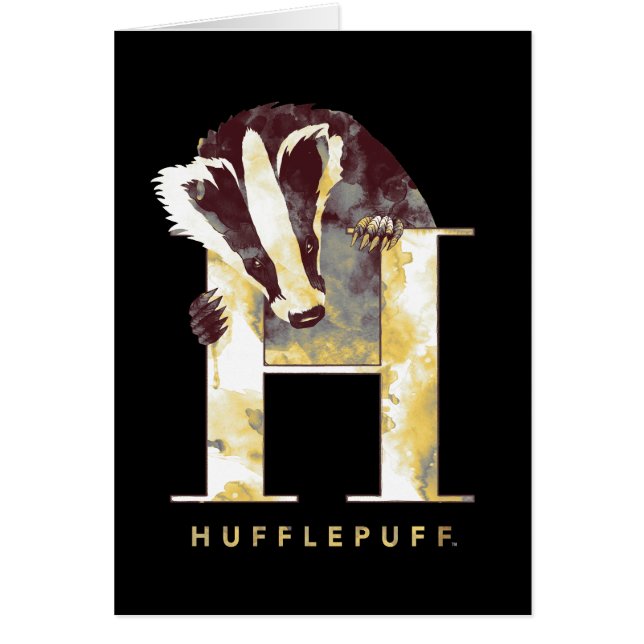 Harry Potter | Waterverf HUFFLEPUFF™-badger (Voorkant)
