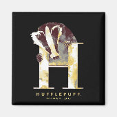 Harry Potter | Waterverf HUFFLEPUFF™-badger Magneet (Voorkant)