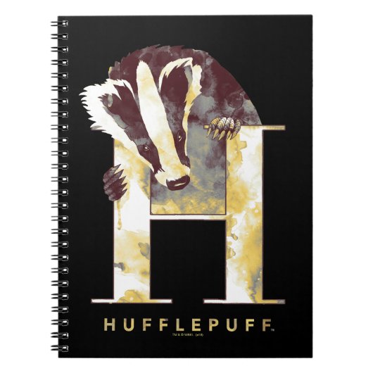 Harry Potter | Waterverf HUFFLEPUFF™-badger Notitieboek (Voorkant)