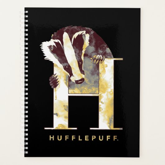 Harry Potter| Waterverf HUFFLEPUFF™-badger Planner (Voorkant)