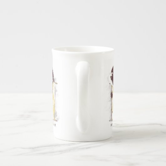 Harry Potter | Waterverf HUFFLEPUFF™-badger Porselein Kop (Achterkant)