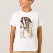 Harry Potter | Waterverf HUFFLEPUFF™-badger T-shirt (Voorkant)