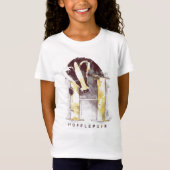 Harry Potter | Waterverf HUFFLEPUFF™-badger T-shirt (Voorkant)