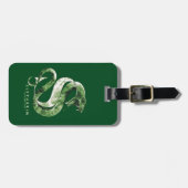 Harry Potter| Waterverf SLYTHERIN™-slang Bagagelabel (Voorkant horizontaal)