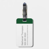 Harry Potter| Waterverf SLYTHERIN™-slang Bagagelabel (Achterkant verticaal)