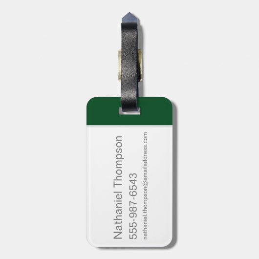 Harry Potter| Waterverf SLYTHERIN™-slang Bagagelabel (Achterkant verticaal)