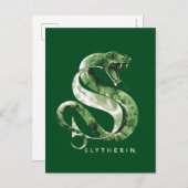 Harry Potter | Waterverf SLYTHERIN™-slang Briefkaart (Voorkant / Achterkant)