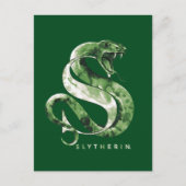 Harry Potter | Waterverf SLYTHERIN™-slang Briefkaart (Voorkant)