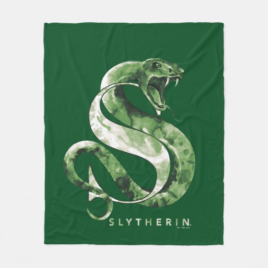Harry Potter | Waterverf SLYTHERIN™-slang Fleece Deken (Voorkant)