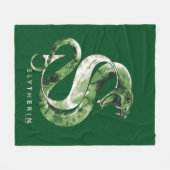 Harry Potter | Waterverf SLYTHERIN™-slang Fleece Deken (Voorkant (Horizontaal))
