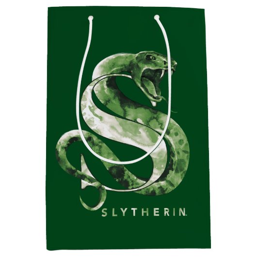 Harry Potter | Waterverf SLYTHERIN™-slang Medium Cadeauzakje (Voorkant)