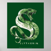Harry Potter | Waterverf SLYTHERIN™-slang Poster (Voorkant)