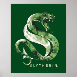 Harry Potter Waterverf SLYTHERIN™-slang Poster