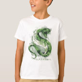 Harry Potter | Waterverf SLYTHERIN™-slang T-shirt (Voorkant)