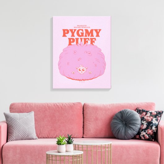 HARRY POTTER™ | Weasley's Wizard Pygmy Puff Canvas Afdruk (Insitu (Woonkamer))