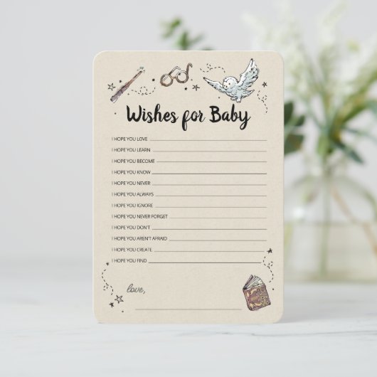 Harry Potter - Wensen voor Baby Kaart (Staand voorkant)