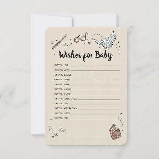 Harry Potter - Wensen voor de Baby Kaart (Voorkant)