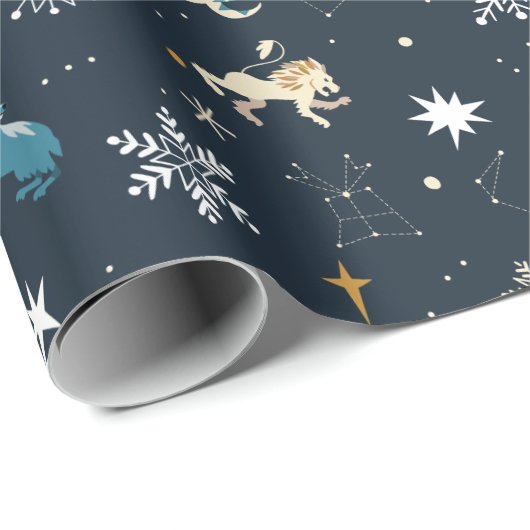 Harry Potter | Winter Constellation Pattern Cadeaupapier (Rol Hoek)