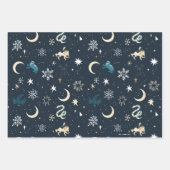 Harry Potter | Winter Constellation Pattern Inpakpapier Vel (Voorkant)