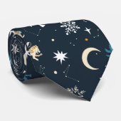 Harry Potter | Winter Constellation Pattern Stropdas (Opgerold)