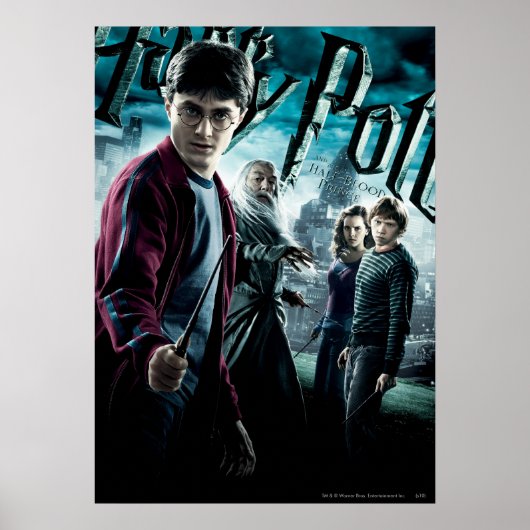 Harry Potter With Dumbledore Ron and Hermione 1 Poster (Voorkant)