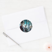 Harry Potter With Dumbledore Ron and Hermione 1 Ronde Sticker (Envelop)