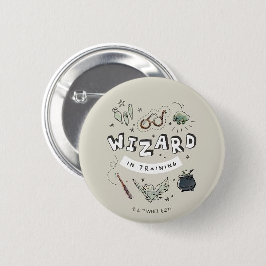HARRY POTTER™ | Wizard in Training Ronde Button 5,7 Cm (Voorkant /achterkant)