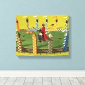 HARRY POTTER™ zoekt de Golden Snitch Canvas Afdruk (Insitu (Houten vloer))