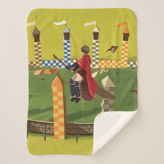 HARRY POTTER™ zoekt de Golden Snitch Sherpa Deken (Voorkant)