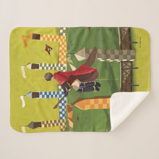 HARRY POTTER™ zoekt de Golden Snitch Sherpa Deken (Voorkant (horizontaal))