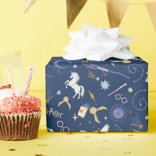 HARRY POTTER™ Zomerzonnewende Icoon Patroon Cadeaupapier (Verjaardagsfeest)