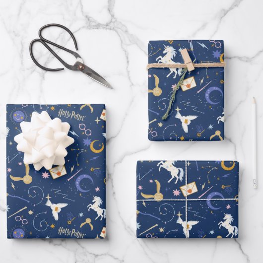 HARRY POTTER™ Zomerzonnewende Icoonpatroon Inpakpapier Vel (Voorkant)
