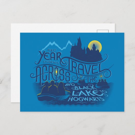 Harry Potter | Zwart meer naar Hogwarts Briefkaart (Voorkant / Achterkant)