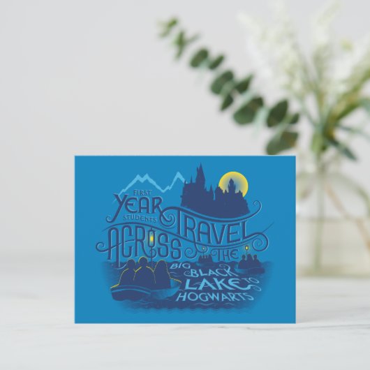Harry Potter | Zwart meer naar Hogwarts Briefkaart (Staand voorkant)